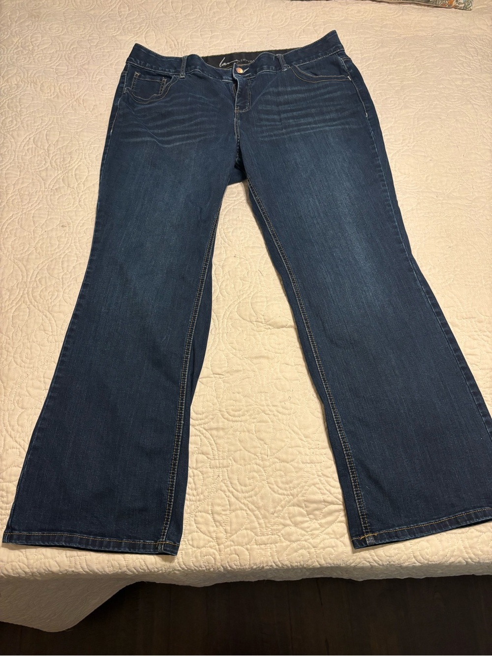 Lane Bryant Dark Blue Flare Jeans